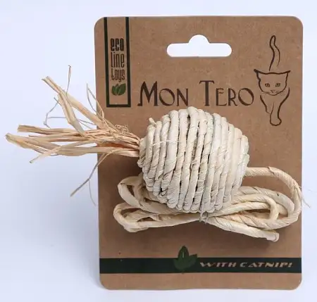 Купить Мон Теро ЭКО игрушка для кошек мячик с хвостиком