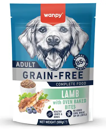 Купить wanpy dog сухой корм для взрослых собак с ягнёнком